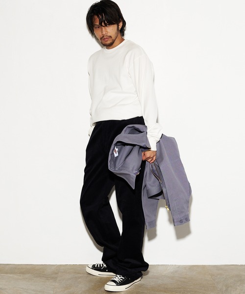 HANES(ヘインズ)の「【Hanes/ヘインズ】HM4-A201 ”SHIRO” LONG SLEEVE T-SHIRT/ シロ ロングスリーブTシャツ(Tシャツ/カットソー・メンズ・ホワイト・S/M/L/XL)」の9枚目の写真