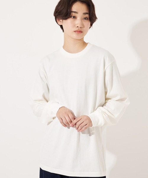 HANES(ヘインズ)の「【Hanes/ヘインズ】HM4-A201 ”SHIRO” LONG SLEEVE T-SHIRT/ シロ ロングスリーブTシャツ(Tシャツ/カットソー・メンズ・ホワイト・S/M/L/XL)」の20枚目の写真