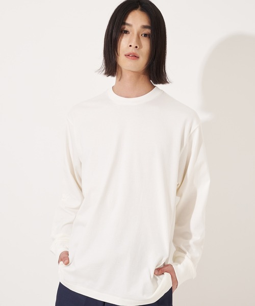 HANES(ヘインズ)の「【Hanes/ヘインズ】HM4-A201 ”SHIRO” LONG SLEEVE T-SHIRT/ シロ ロングスリーブTシャツ(Tシャツ/カットソー・メンズ・ホワイト・S/M/L/XL)」の16枚目の写真