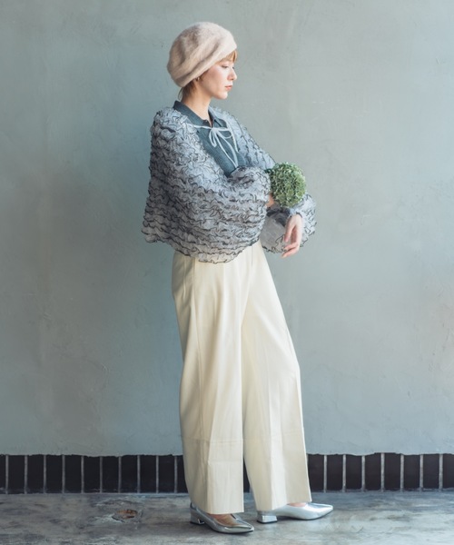 ORIENT(オリエント)の「POPOFU【ポポフ】(ハンチング/ベレー帽・レディース・ブラック/カーキ/ワイン/ブラウン/モスグリーン/ピンク/ネイビー/オレンジ/イエロー/ブルー/ライトグレー/ライトベージュ・FREE)」の16枚目の写真