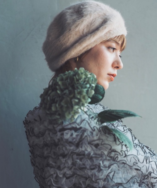 ORIENT(オリエント)の「POPOFU【ポポフ】(ハンチング/ベレー帽・レディース・ブラック/カーキ/ワイン/ブラウン/モスグリーン/ピンク/ネイビー/オレンジ/イエロー/ブルー/ライトグレー/ライトベージュ・FREE)」の17枚目の写真