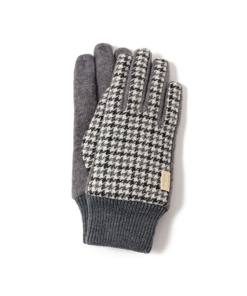 Ray BEAMS（レイビームス）の「MOON ジャージ グローブ（手袋・レディース・グレー/ベージュ/イエロー・ONE SIZE）」の7枚目の写真