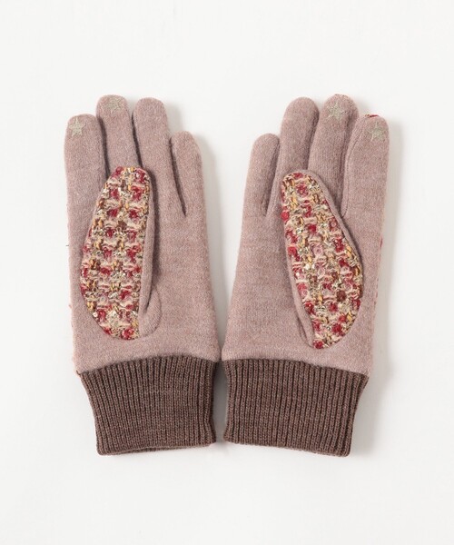 Ray BEAMS（レイビームス）の「MOON ジャージ グローブ（手袋・レディース・グレー/ベージュ/イエロー・ONE SIZE）」の12枚目の写真