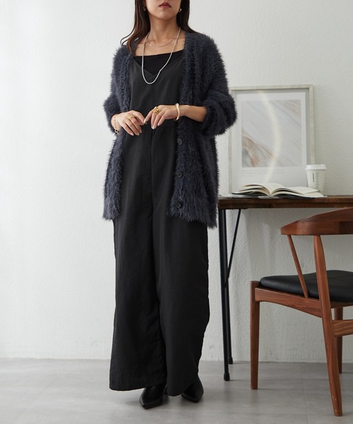 Remind me and forever（リマインドミーアンドフォーエバー）の「シャギーカーディガン（カーディガン/ボレロ・レディース・アイボリー/ピンク/グレー/チャコール・FREE）」の14枚目の写真