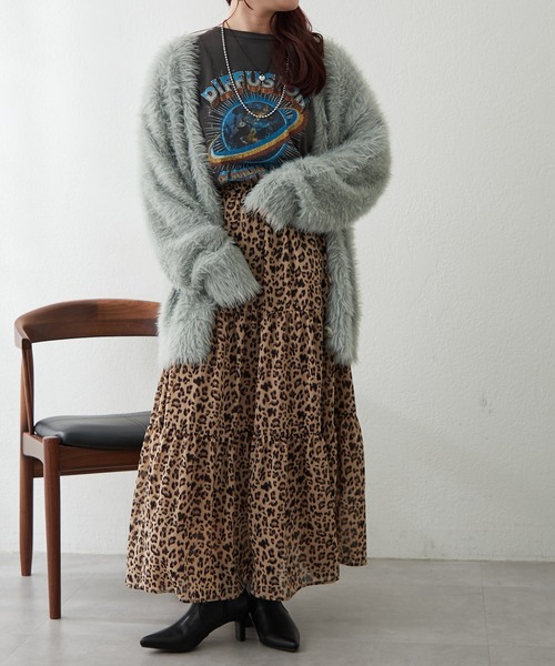 Remind me and forever（リマインドミーアンドフォーエバー）の「シャギーカーディガン（カーディガン/ボレロ・レディース・アイボリー/ピンク/グレー/チャコール・FREE）」の18枚目の写真