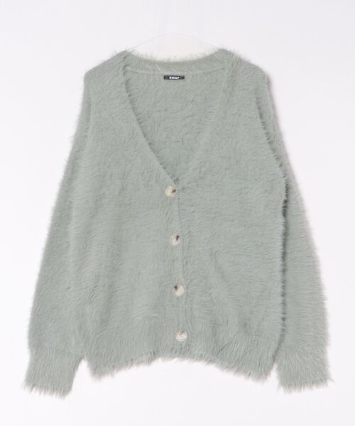 Remind me and forever（リマインドミーアンドフォーエバー）の「シャギーカーディガン（カーディガン/ボレロ・レディース・アイボリー/ピンク/グレー/チャコール・FREE）」の7枚目の写真