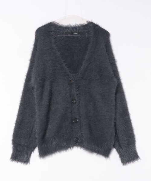 Remind me and forever（リマインドミーアンドフォーエバー）の「シャギーカーディガン（カーディガン/ボレロ・レディース・アイボリー/ピンク/グレー/チャコール・FREE）」の8枚目の写真