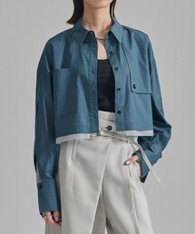 UNITED TOKYO | レイヤードスリーブショートシャツ(シャツ/ブラウス)