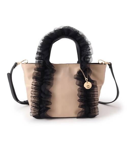 index（インデックス）の「2WAYフリルショルダーバッグ（ショルダーバッグ・レディース・ブラック/ベージュ系その他7/チャコールグレー・00）」の13枚目の写真