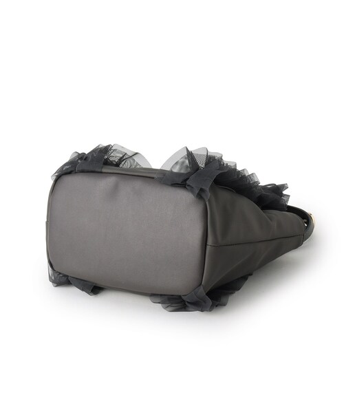 index（インデックス）の「2WAYフリルショルダーバッグ（ショルダーバッグ・レディース・ブラック/ベージュ系その他7/チャコールグレー・00）」の17枚目の写真