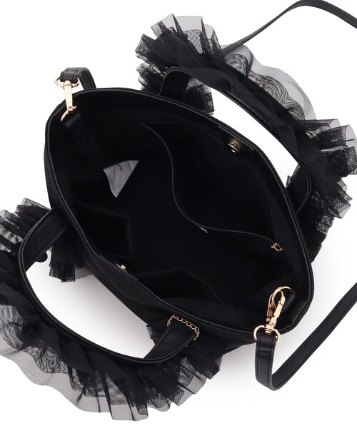 index（インデックス）の「2WAYフリルショルダーバッグ（ショルダーバッグ・レディース・ブラック/ベージュ系その他7/チャコールグレー・00）」の19枚目の写真