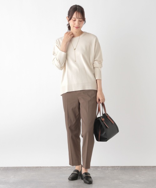 GLOBAL WORK（グローバルワーク）の「メルティアソートクループルオーバー/115924（ニット/セーター・レディース・ターコイズブルー/ブラック/グレイッシュベージュ/アイボリー/ネイビー系8/マスタード/アイボリー系・LARGE/MEDIUM）」の12枚目の写真