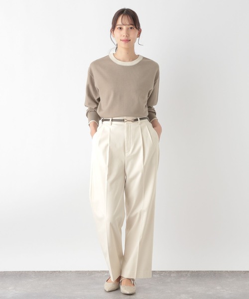 GLOBAL WORK（グローバルワーク）の「メルティアソートクループルオーバー/115924（ニット/セーター・レディース・ターコイズブルー/ブラック/グレイッシュベージュ/アイボリー/ネイビー系8/マスタード/アイボリー系・LARGE/MEDIUM）」の20枚目の写真