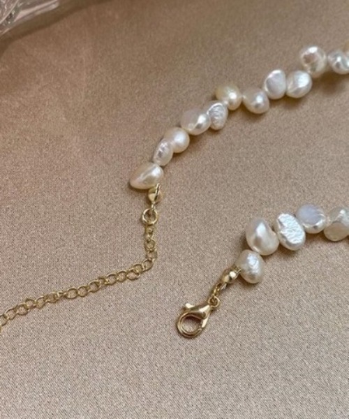✨新品✨バロックパールネックレス 金アレ対応】選べるバロックパールネックレス | mikka