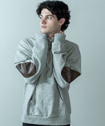 Be.Nection（ビネクション）の「ELBOW PATCH HALF-ZIP SWEATSHIRT / エルボーパッチハーフジップスウェット（スウェット）」