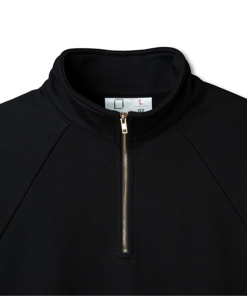 Be.Nection(ビネクション)の「ELBOW PATCH HALF-ZIP SWEATSHIRT / エルボーパッチハーフジップスウェット(スウェット・メンズ・グレー/ブラック・MEDIUM/LARGE)」の11枚目の写真