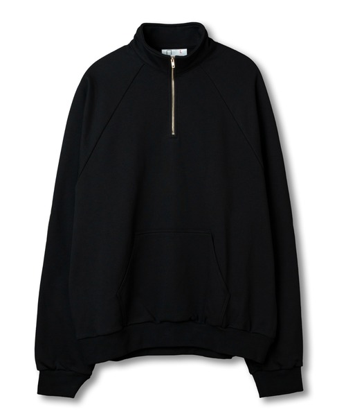 セール】ELBOW PATCH HALF-ZIP SWEATSHIRT / エルボーパッチハーフ