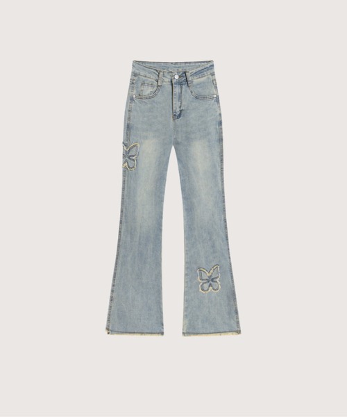 パンツ LA POMME petit Vintage Flower Denim 87752224b_34_d_500.jpg