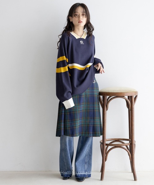 RAGEBLUE（レイジブルー）の「ヴィンテージライク/サイド切り替えフレアデニム（デニムパンツ・レディース・ブラック/ブルー・MEDIUM/SMALL）」の20枚目の写真