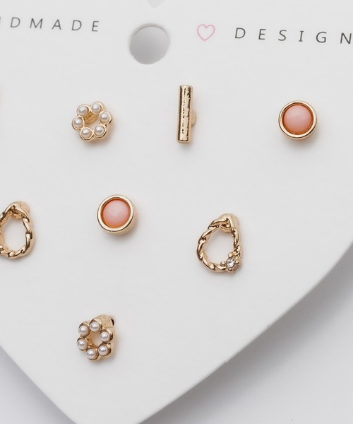 ciite'(シーテ)の「ピアス 4セット / pierce 4 set (両耳用)(ピアス(両耳用)・レディース・ゴールド/シルバー・FREE)」の5枚目の写真
