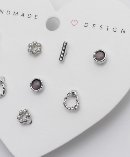 ciite'(シーテ)の「ピアス 4セット / pierce 4 set (両耳用)(ピアス(両耳用)・レディース・ゴールド/シルバー・FREE)」の8枚目の写真