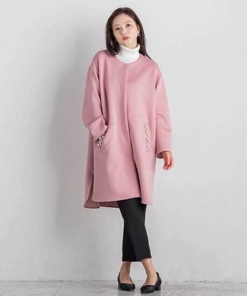 QUEENS COURT（クイーンズコート）の「テーパードパンツ≪洗濯機で洗える/撥水加工≫（その他パンツ・レディース・ブラック/ネイビー/ピンク・S/XS/M）」の17枚目の写真