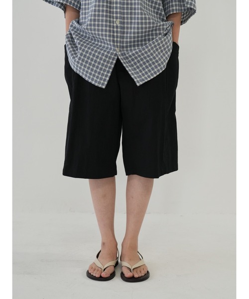 Bargiee（バージー）の「サイドポケット ハーフパンツ ユニセックス（チノパンツ・メンズ・カーキ/ブラック/クリーム/ブラウン・S/M）」の5枚目の写真