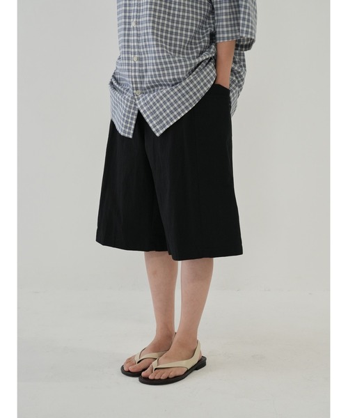 Bargiee（バージー）の「サイドポケット ハーフパンツ ユニセックス（チノパンツ・メンズ・カーキ/ブラック/クリーム/ブラウン・S/M）」の7枚目の写真