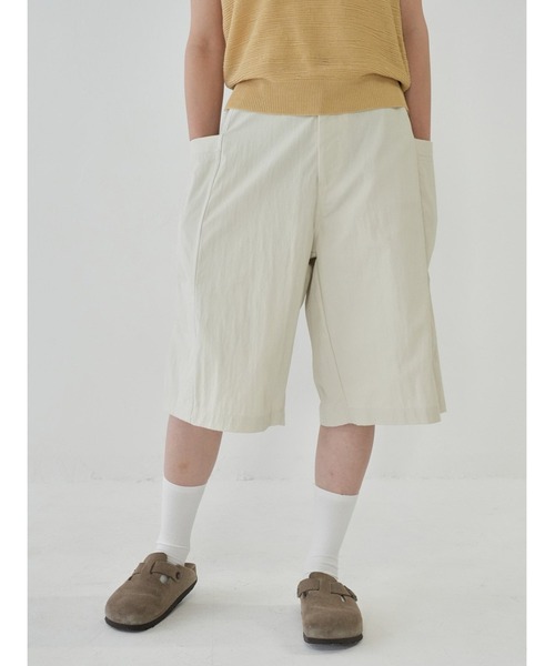 Bargiee（バージー）の「サイドポケット ハーフパンツ ユニセックス（チノパンツ・メンズ・カーキ/ブラック/クリーム/ブラウン・S/M）」の15枚目の写真