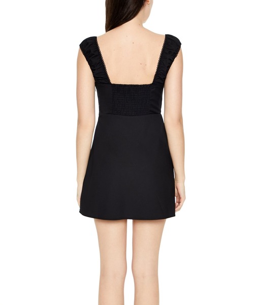 FOREVER 21(フォーエバー トゥエンティーワン)の「ツイルミニワンピース(ワンピース・レディース・ブラック・SMALL/MEDIUM)」の3枚目の写真