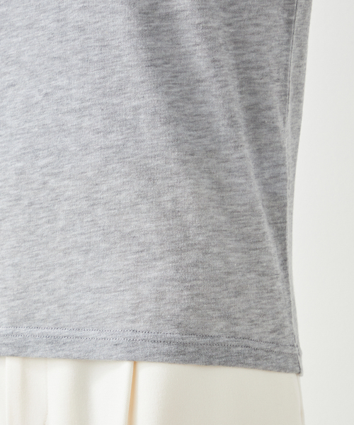 Petit Honfleur(プチオンフルール)の「メロークシュネックウールプルオーバー(Tシャツ/カットソー・レディース・グレー/アイボリー/ブラック・M/L)」の8枚目の写真
