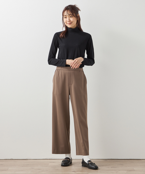 Petit Honfleur(プチオンフルール)の「メロークシュネックウールプルオーバー(Tシャツ/カットソー・レディース・グレー/アイボリー/ブラック・M/L)」の16枚目の写真