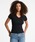 GUESS JEANSiQXW[Yj́uGUESS JEANS Ss Slim Rib Embro Knit Top |Vci|VcjvbubN