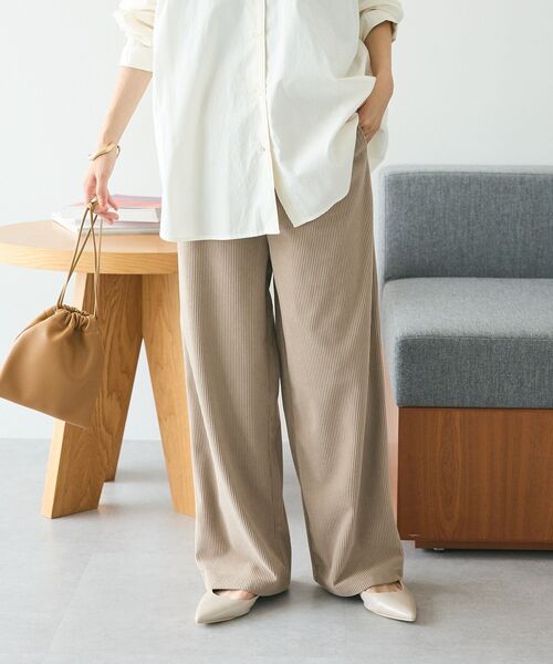 CRAFT STANDARD BOUTIQUE（クラフトスタンダードブティック）の「カットコーデュロイパンツ（その他パンツ・レディース・オレンジ/モカ/チャコールグレー/ブラック/グレイッシュベージュ・M/L）」の3枚目の写真