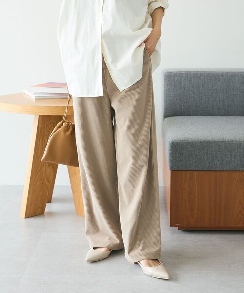 CRAFT STANDARD BOUTIQUE（クラフトスタンダードブティック）の「カットコーデュロイパンツ（その他パンツ・レディース・オレンジ/モカ/チャコールグレー/ブラック/グレイッシュベージュ・M/L）」の7枚目の写真