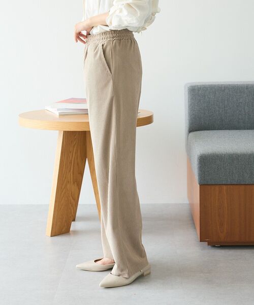 CRAFT STANDARD BOUTIQUE（クラフトスタンダードブティック）の「カットコーデュロイパンツ（その他パンツ・レディース・オレンジ/モカ/チャコールグレー/ブラック/グレイッシュベージュ・M/L）」の9枚目の写真