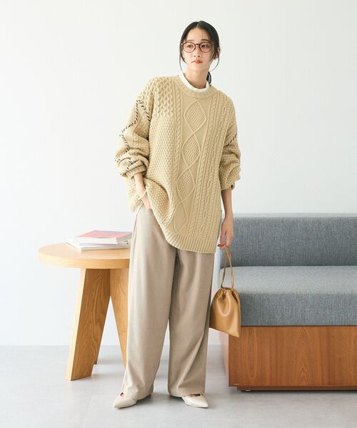 CRAFT STANDARD BOUTIQUE（クラフトスタンダードブティック）の「カットコーデュロイパンツ（その他パンツ・レディース・オレンジ/モカ/チャコールグレー/ブラック/グレイッシュベージュ・M/L）」の15枚目の写真