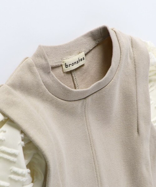 BRANSHES（ブランシェス）の「袖ふんわりワンピース（ワンピース・キッズ・ブラック/ベージュ・130/150/100/120/110/140/90）」の11枚目の写真