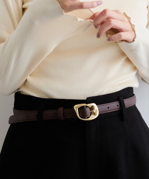 VIS(ビス)の「18mm幅ニュアンス変形(ベルト・レディース・ブラック/ダークブラウン・FREE)」の16枚目の写真