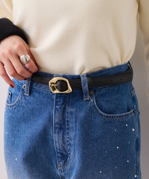 VIS(ビス)の「18mm幅ニュアンス変形(ベルト・レディース・ブラック/ダークブラウン・FREE)」の12枚目の写真