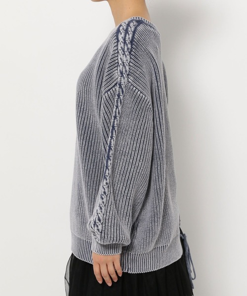 HARE(ハレ)の「2WAYカコウミドルニット(HARE)(ニット/セーター・レディース・ブラック/ブルー・FREE)」の18枚目の写真