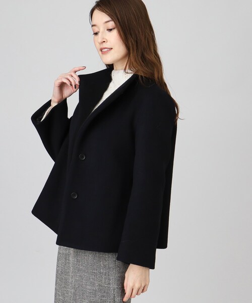 クードシャンス 2024冬新作 ショートコート ブラック 38 クード