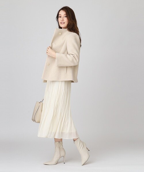 COUP DE CHANCE(クードシャンス)の「◆【日本製/ショートコート】スカートにもパンツにも◎軽くて暖かいショートコート(その他アウター・レディース・ブラック/グレー系4/ゴールド系その他5/ライトグレー・34/36/38/40)」の19枚目の写真