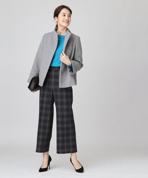 COUP DE CHANCE(クードシャンス)の「◆【日本製/ショートコート】スカートにもパンツにも◎軽くて暖かいショートコート(その他アウター・レディース・ブラック/グレー系4/ゴールド系その他5/ライトグレー・34/36/38/40)」の16枚目の写真