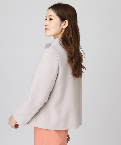 COUP DE CHANCE(クードシャンス)の「◆【日本製/ショートコート】スカートにもパンツにも◎軽くて暖かいショートコート(その他アウター・レディース・ブラック/グレー系4/ゴールド系その他5/ライトグレー・34/36/38/40)」の12枚目の写真