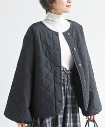 ボリュームスリーブ裏ボアキルトジャケット