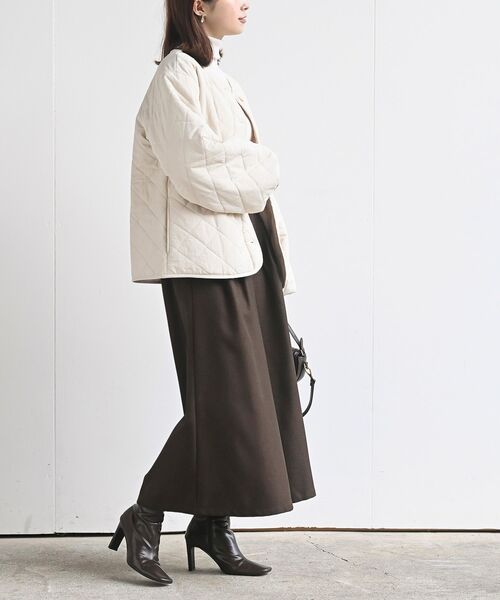 rps（アールピーエス）の「ボリュームスリーブ裏ボアキルトジャケット（ダウンジャケット/コート・レディース・アイボリー/ブラック/カーキ・フリー）」の14枚目の写真