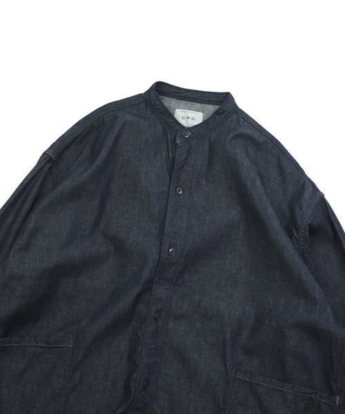 ドミンゴ D.M.G. DOMINGO 6oz デニム オーバーシャツ ネイビー 16-825e 【2025年春夏新作】 ドミンゴ D.M.G. DOMINGO 6oz デニム オーバーシャツ 集め