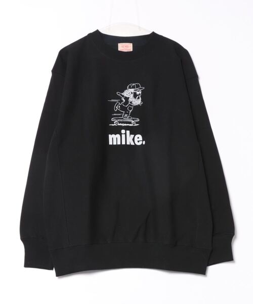 BIG MIKE(ビッグマイク)の「BIG MIKE ビッグマイク/ マイク スケート 裏起毛 クルーネックスウェット キャラクタープリント ユニセックス 102438103(スウェット・メンズ・杢グレー/ブラック/ブルー系その他・X-LARGE/LARGE/MEDIUM)」の6枚目の写真