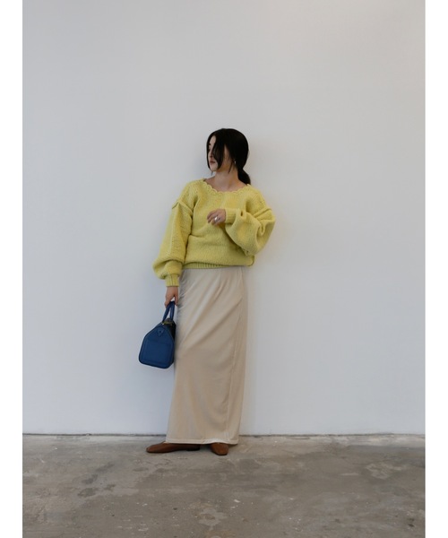 Katrin TOKYO（カトリーントーキョー）の「handmade scalloped frill knit（ニット/セーター・レディース・レモンイエロー/アイボリー・XS/FREE）」の20枚目の写真